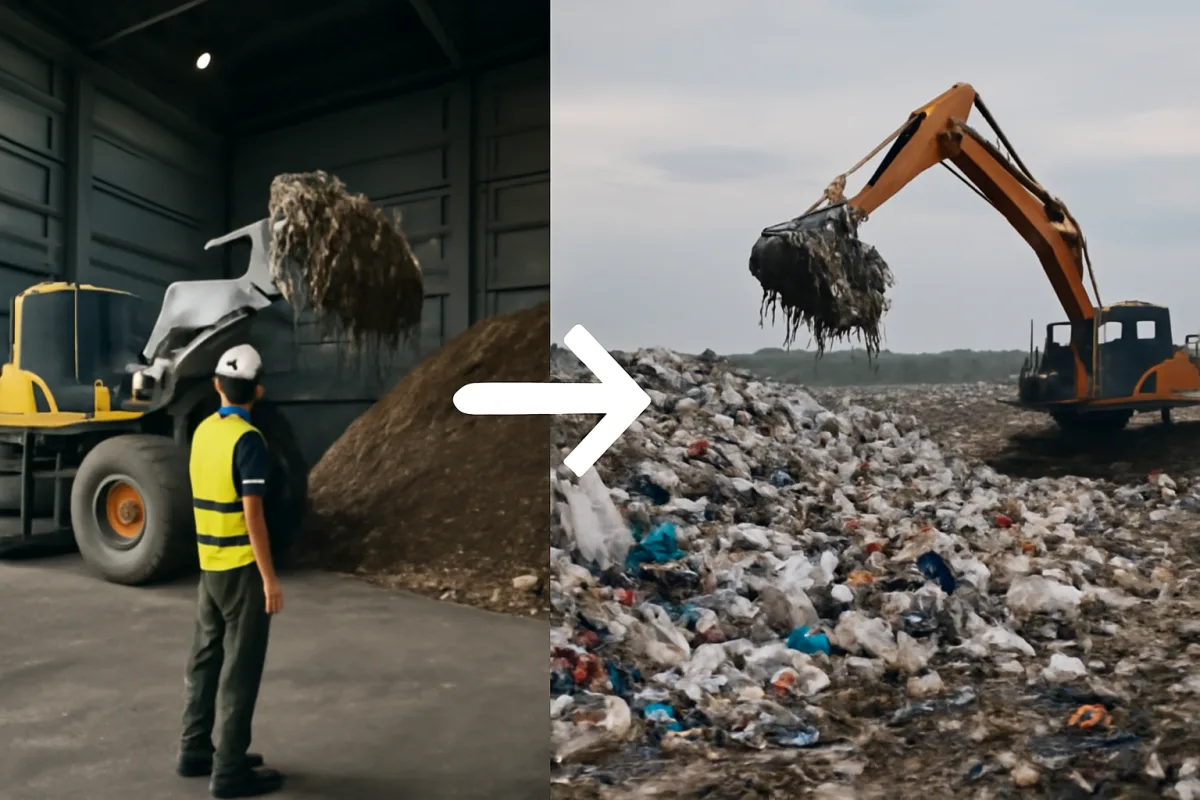 Differenze tra TMB e discarica: vantaggi reali del trattamento meccanico-biologico