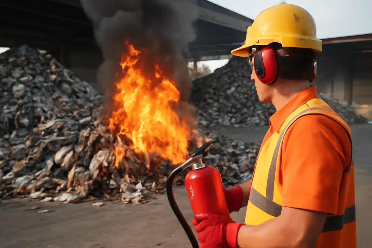 Rischi di incendio negli impianti di trattamento rifiuti: come prevenire con azioni mirate