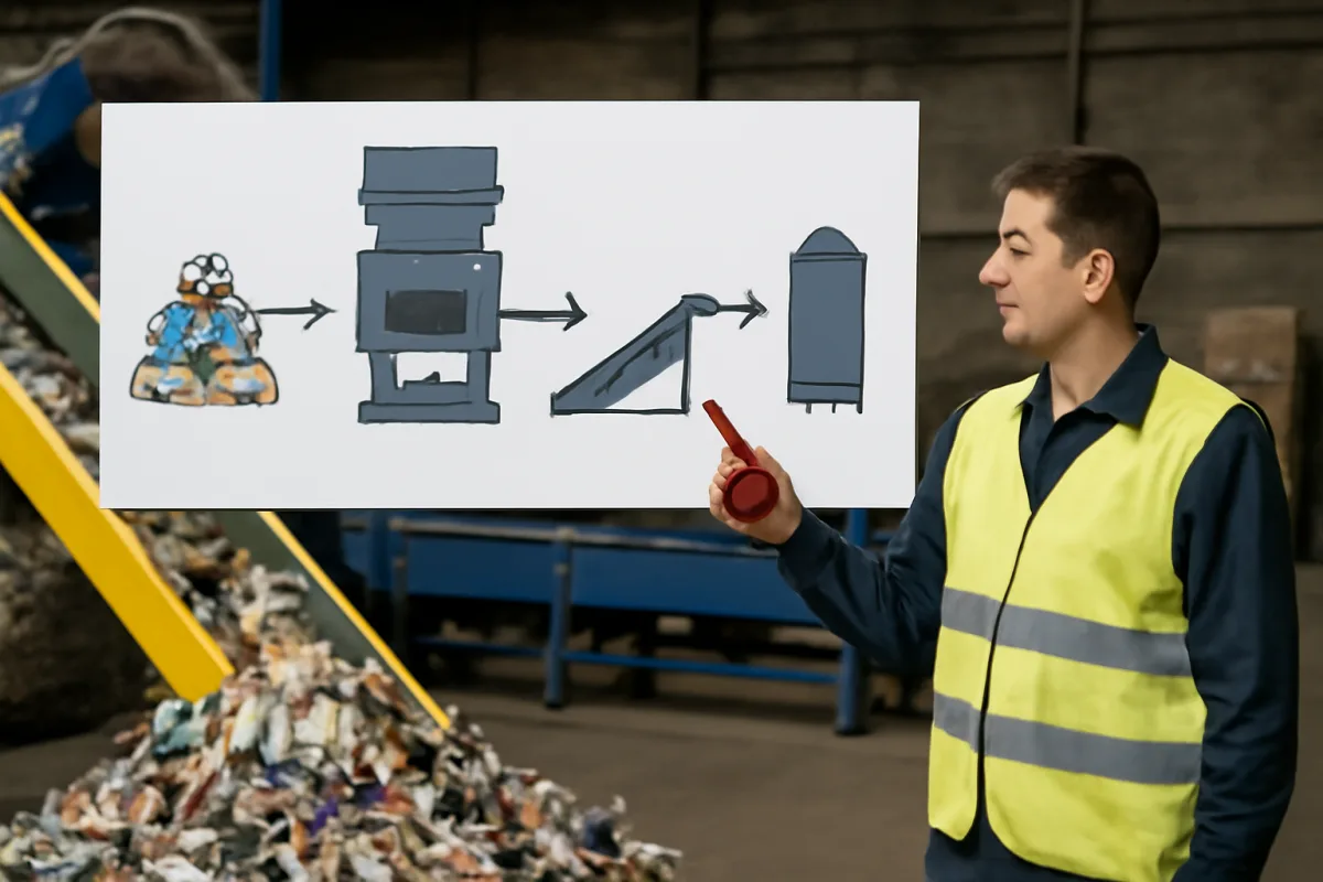 Come funziona un impianto di trattamento rifiuti industriali? La sequenza di fasi spiegata semplice